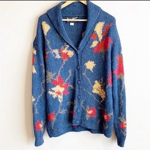 La Alpaca 100% Alpaca shawl collar cardigan